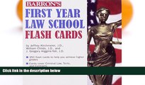 Pre Order Barron s First Year Law School Flash Cards: 350 Cards with Questions   Answers Jeffrey