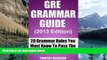 Online Timothy Dickeson GRE Grammar Guide (2013) - 21 Grammar Rules You Must Know To Pass The GRE