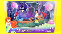 Elsa Kisses Eric Ariel and Prince Eric Little Mermaid Disney Boat Frozen Doll DisneyCarToys