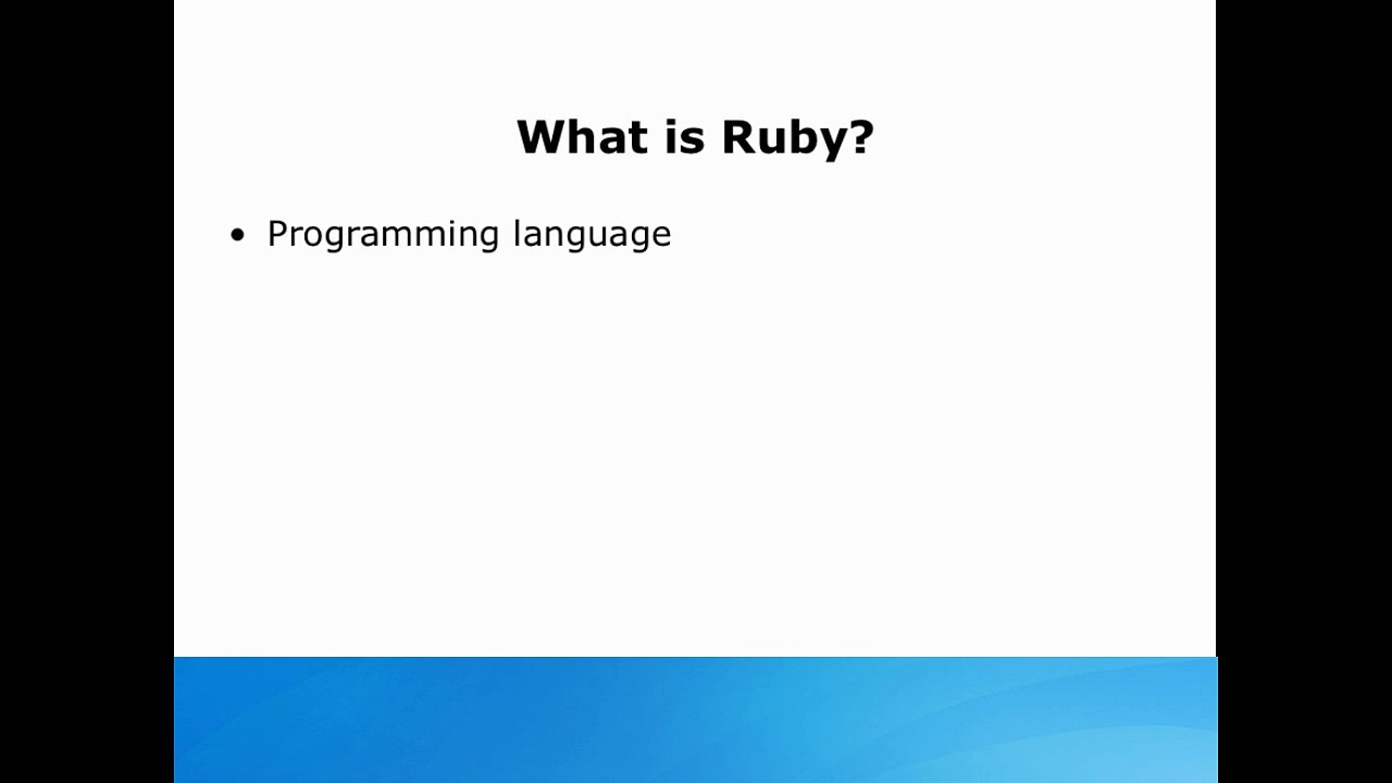 Do you know what does RUBY  | Ruby On Rails Tutorials | Training | Course