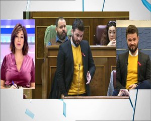 Rufián se sonroja en el programa de Ana Rosa