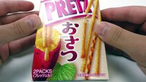 SWEET POTATO PRETZEL STICKS? Glico Osatsu PRETZ - Sweets Test
