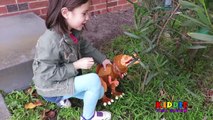 CARELESS DAD Crushes Toy Dinosaur Under Car TOYS HUNT ANIMAL PLANET TOYS Pet Dinosaur Prank