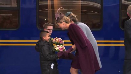 Les reines Mathilde et Maxima inaugurent la gare d'Utrecht Centraal