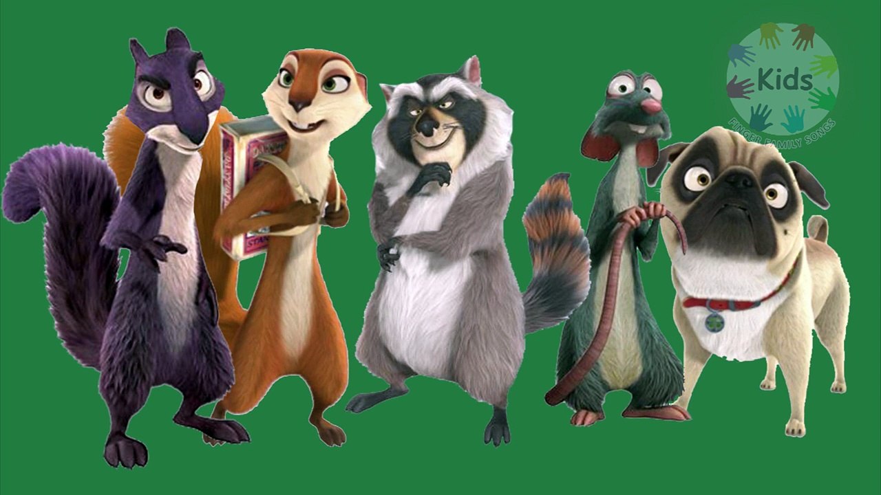 the nut job finger family rhymes | 3d nursery rhymes | finger family song for children