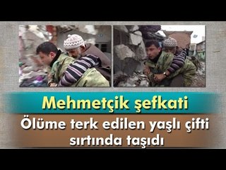 Sur'da Ölüme Terk Edilen Yaşlı Çifti Asker Sırtında Taşıdı