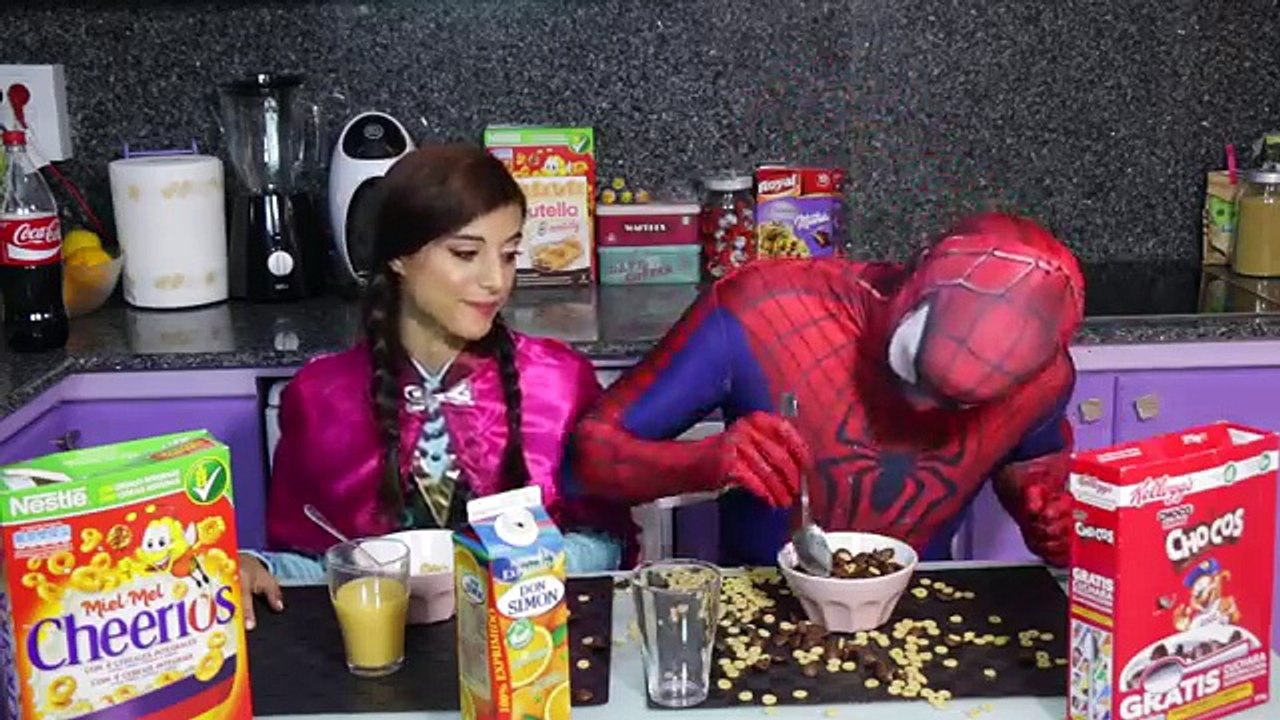 Frozen anna vs Spiderman vs Prank - Elsa Nerf Challenge - Fun Superhero in Real life