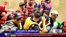 Agus Yudhoyono Susuri Kali Ciliwung Naik Perahu Karet