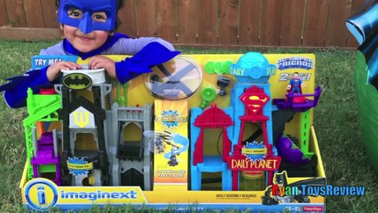 SUPER GIANT BATMAN SURPRISE EGG TOYS OPENING Batman v Joker Dc Superheroes Imaginext Toys Kids Video