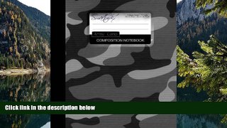 Online smART bookx Army Camo Composition Notebook: College Ruled Writer s Notebook for School /