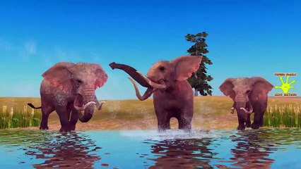 Elephant Vs Crocodile Video | Elephant Crocodile Finger Family Nursery Rhymes For Children