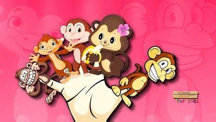 Children Monkey Cartoons Finger Family Nursery Rhymes For Children