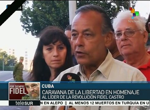 Cubanos reconocen la obra revolucionaria de Fidel Castro