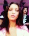 Hi Bella! Bella Hadid stole our phone backstage at Victoria's Secret @bellahadid @victoriassecret #BellaHadid #victoriassecret