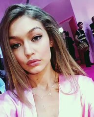 Hi Gigi ! Our November cover girl live from backstage at Victoria's Secret in Paris @gigihadid @victoriassecret #GigiHadid #victoriassecret