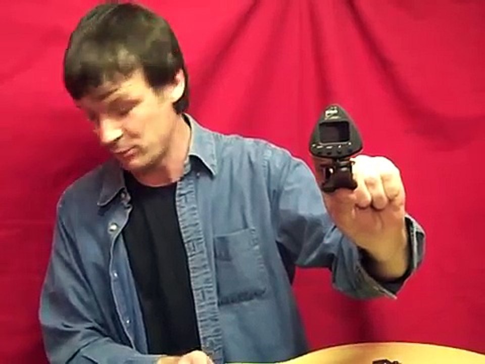 How to tune a guitar using a digital tuner!