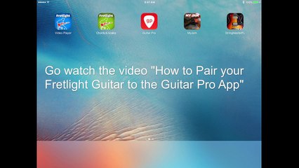 How to use the Guitar Pro iOS App with the Fretlight Wireless Guitar