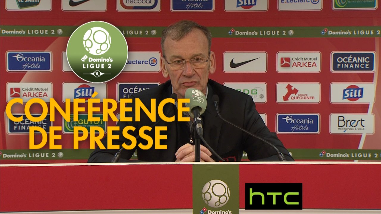 Conférence de presse Stade Brestois 29 - ESTAC Troyes (2-1) : Jean-Marc FURLAN (BREST) - Jean-Louis GARCIA (ESTAC) - 2016/2017