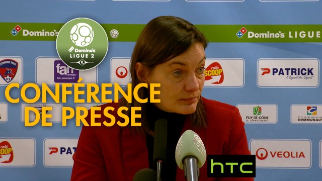Conférence de presse Clermont Foot - Tours FC (0-0) : Corinne DIACRE (CF63) - Fabien MERCADAL (TOURS) - 2016/2017