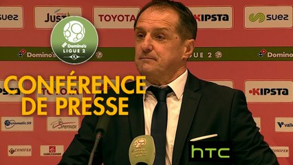 Conférence de presse Valenciennes FC - Gazélec FC Ajaccio (0-0) : Faruk HADZIBEGIC (VAFC) - Jean-Luc VANNUCHI (GFCA) - 2016/2017