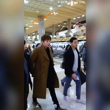 JANG KEUN SUK AT GIMPO AİRPORT ARRİVAL TO HANEDA AİRPORT JAPAN 30.11.2016