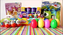 Play-Doh Eggs unwrapping MAXI Kinder surprise, Spiderman, Mickey Mouse, Pocoyo