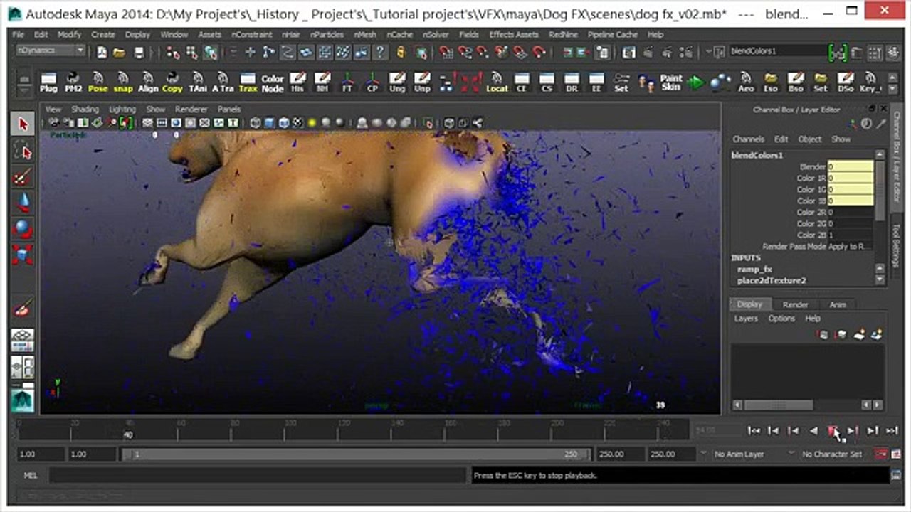 visual effect tutorial in maya