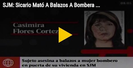 sicario mató a balazos a bombera en la puerta de su casa