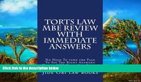 Buy Jide Obi law books Torts Law MBE Review With Immediate Answers: No Need To turn the Page To