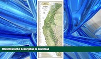 FAVORIT BOOK Pacific Crest Trail Wall Map [Laminated] (National Geographic Reference Map) PREMIUM