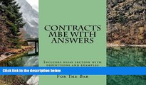Online Budget Law School For The Bar Contracts MBE With Answers: Includes essay section with