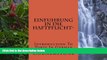 Online Cornerstone Einfuhrung in die Haftpflicht-: Introduction To Torts In German (German