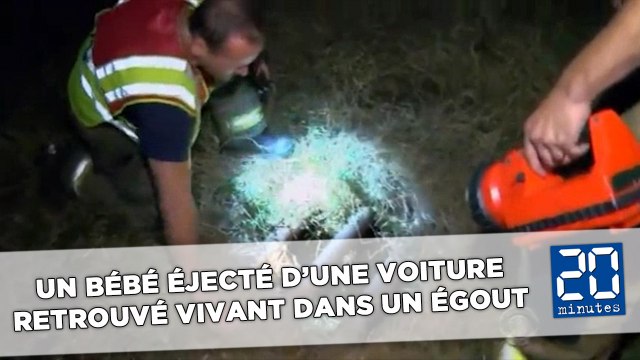 Un bébé retrouvé vivant dans un égout après avoir été éjecté d’une voiture