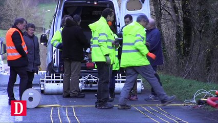 A Lacaune (Tarn), une route chauffante pour lutter contre les accidents