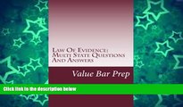 Pre Order Law Of Evidence: Multi State Questions And Answers Value Bar Prep On CD