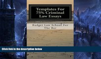 Pre Order Templates For 75% Criminal Law Essays: Criminal law questions describe events and ask