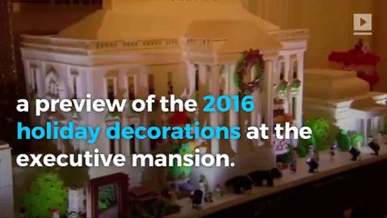 Michelle Obama debuts 2016 White House holiday decorations