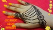 Easy DIY_ Best and Beautiful hand jewellery henna Mehndi design Tutorial