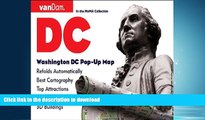 FAVORIT BOOK Pop-Up Washington DC Map by VanDam - City Street Map of Washington DC - Laminated