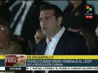 Tsipras: Fidel es símbolo internacional de resistencia y dignidad