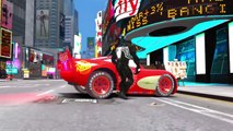 Spiderman & Venom Race w/ Songs for Children! Amazing Superheroes Adventure   Disney McQueen Cars!
