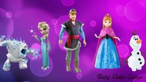 Frozen Elsa Anna Disney princess Kids Songs Nursery Rhymes Daddy finger family