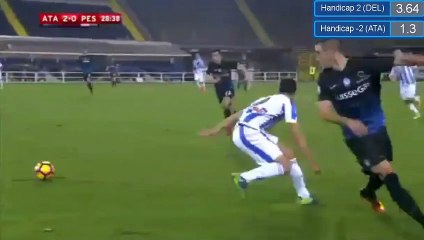 Alessandro Gazzi  Goal - Atalanta vs Pescara 2-0 (HD)