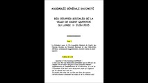 Question N° 3 PV AG COS SAINT QUENTIN 2015 association loi 1901 D GAYRAUD Réponse partielle URSSAF