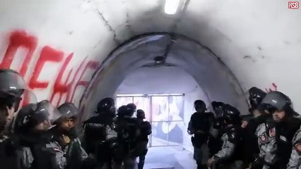 Walking the players tunnel at Marakana Stadium in Belgrade before the eternal derby!