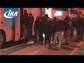 Napolili Taraftarlar Güvenli Bir Şekilde Stattan Ayrıldı