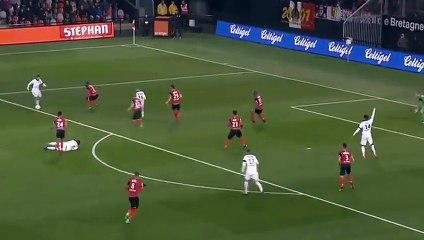 Younes Belhanda Goal - Guingamp 0-1 Nice 30-11-2016