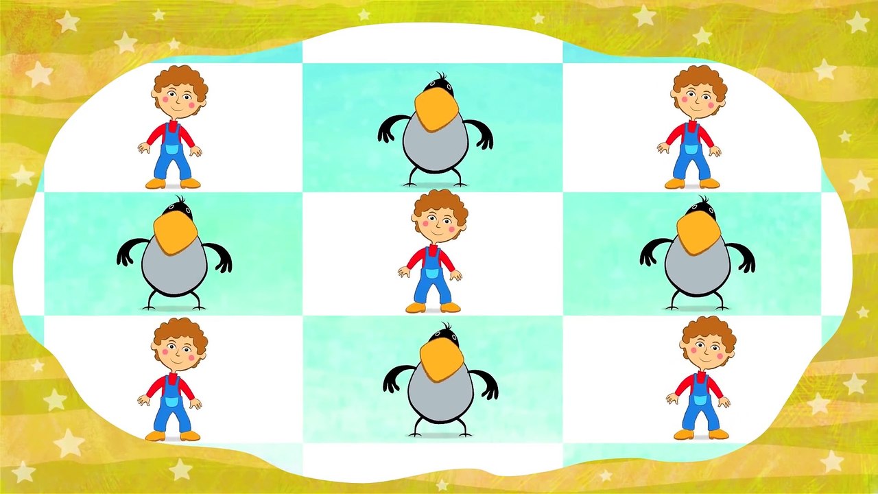 ПТИЧКИ - Развивающая песенка мультик для детей малышей Синий трактор Ворона курица воробей попугай