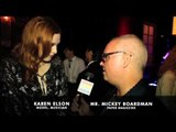 Mr. Mickey Chats with Karen Elson at NYFW