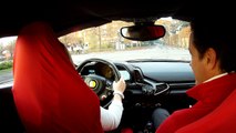 Test drive of Ferrari 458 Spider @Warm-up Maranello Italy